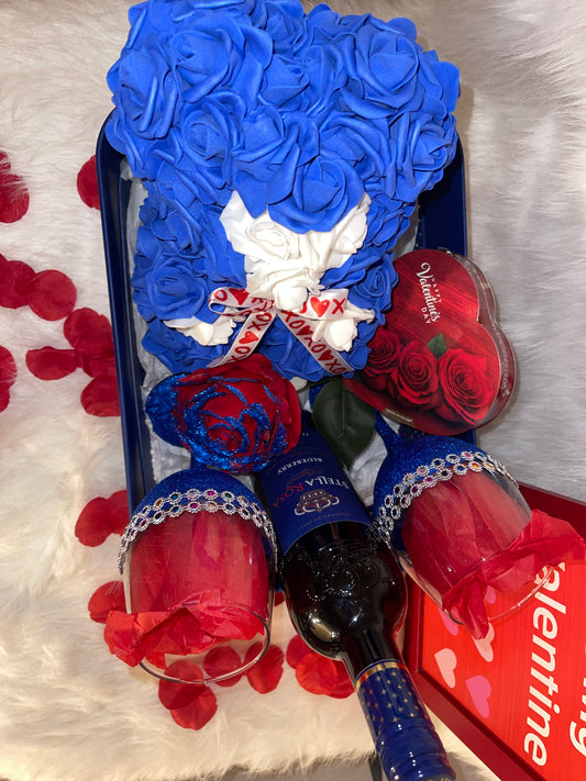 Valentine's Wine Gift Basket